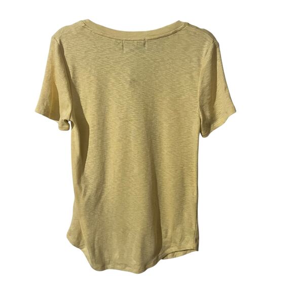 Marled Essentials Women’s T Shirt XS Butter Yellow Soft Colorful Vibrant NWT - Picture 2 of 8